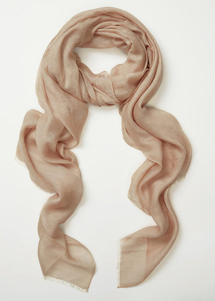 Silk Modal Hijab Warm Peach