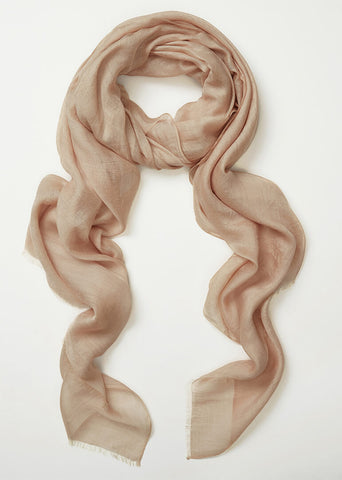 Silk Modal Hijab Warm Peach